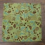 Green floral pattern covers
