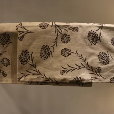 Off white floral cover