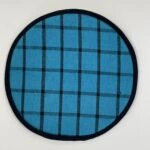 Striped blue coaster
